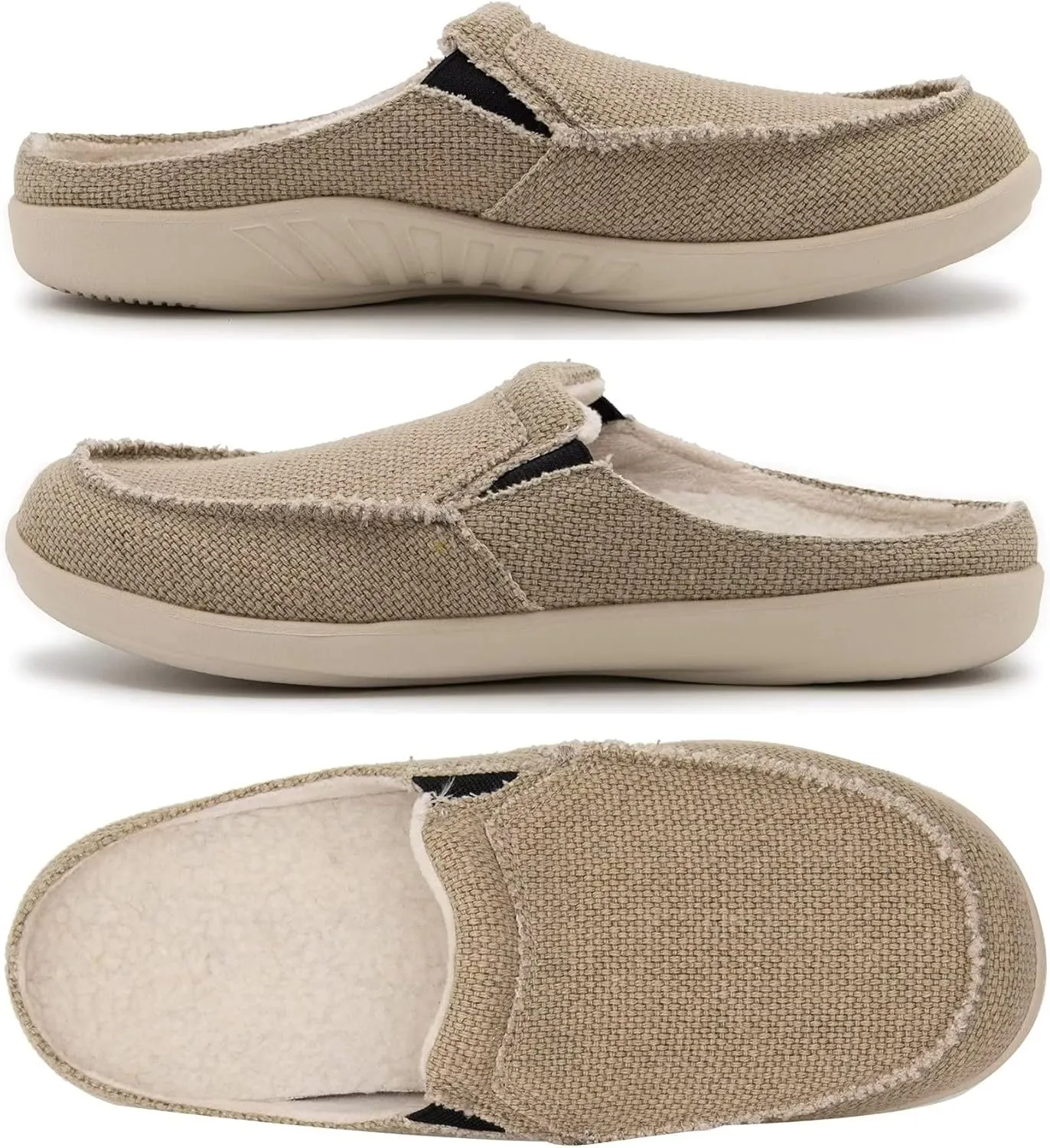 ADAX Men's Plantar Fasciitis & Pain Relief Orthotic Slippers with Arch Support (Size:US 7-US 14)