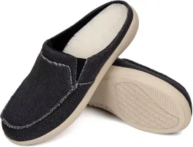 ADAX Men's Plantar Fasciitis & Pain Relief Orthotic Slippers with Arch Support (Size:US 7-US 14)