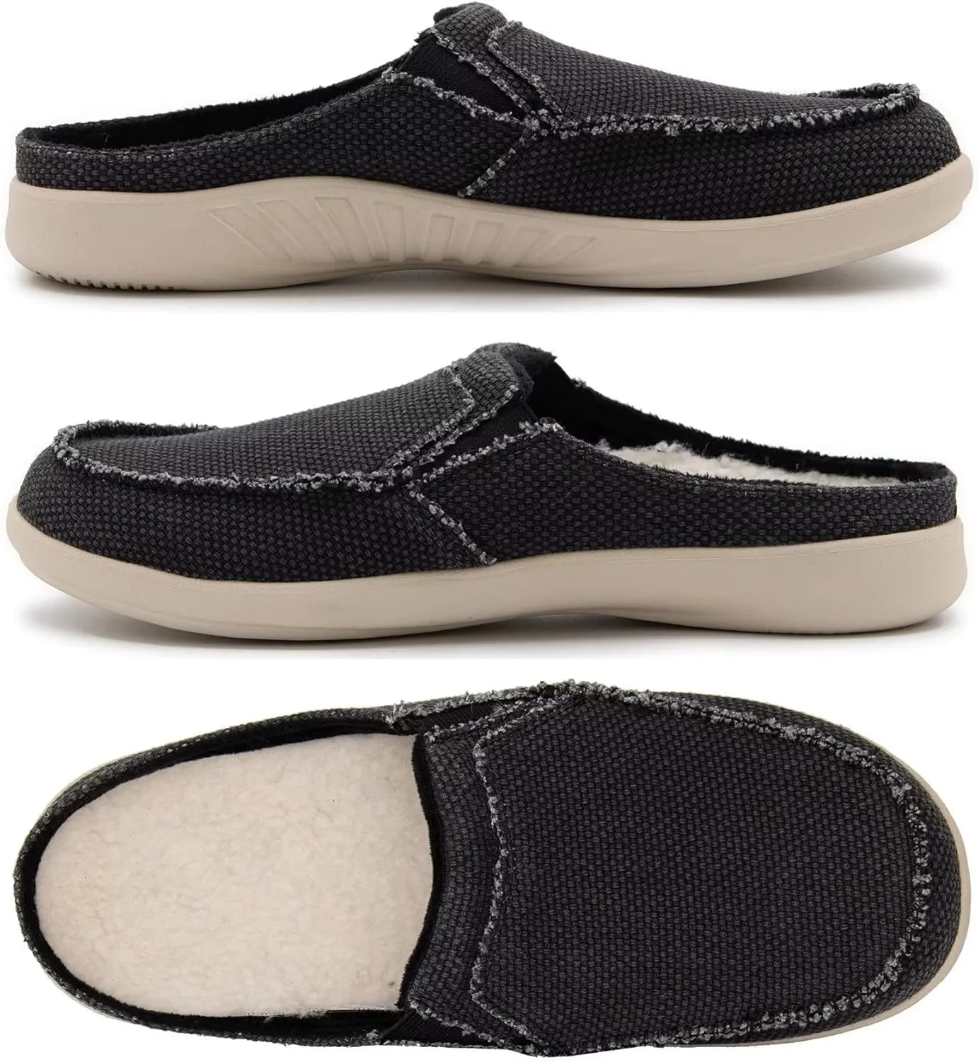 ADAX Men's Plantar Fasciitis & Pain Relief Orthotic Slippers with Arch Support (Size:US 7-US 14)