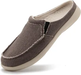 ADAX Men's Plantar Fasciitis & Pain Relief Orthotic Slippers with Arch Support (Size:US 7-US 14)
