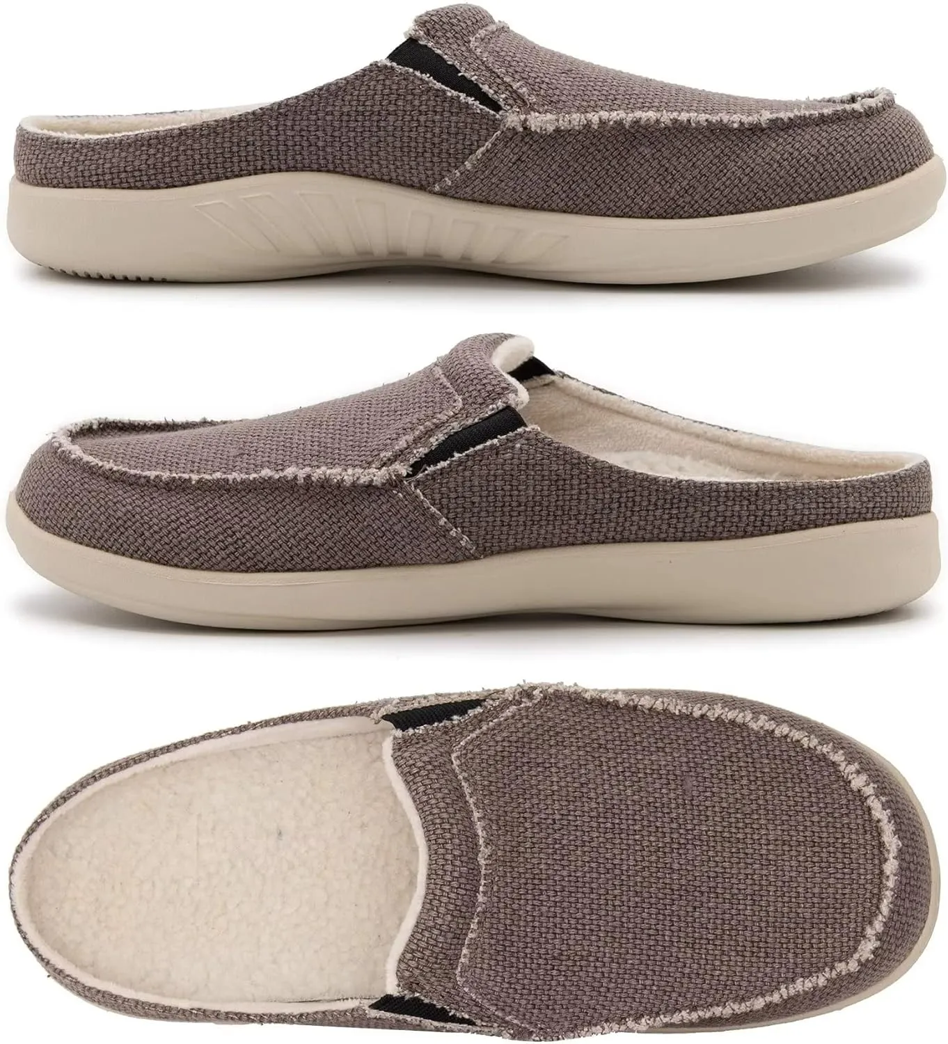 ADAX Men's Plantar Fasciitis & Pain Relief Orthotic Slippers with Arch Support (Size:US 7-US 14)