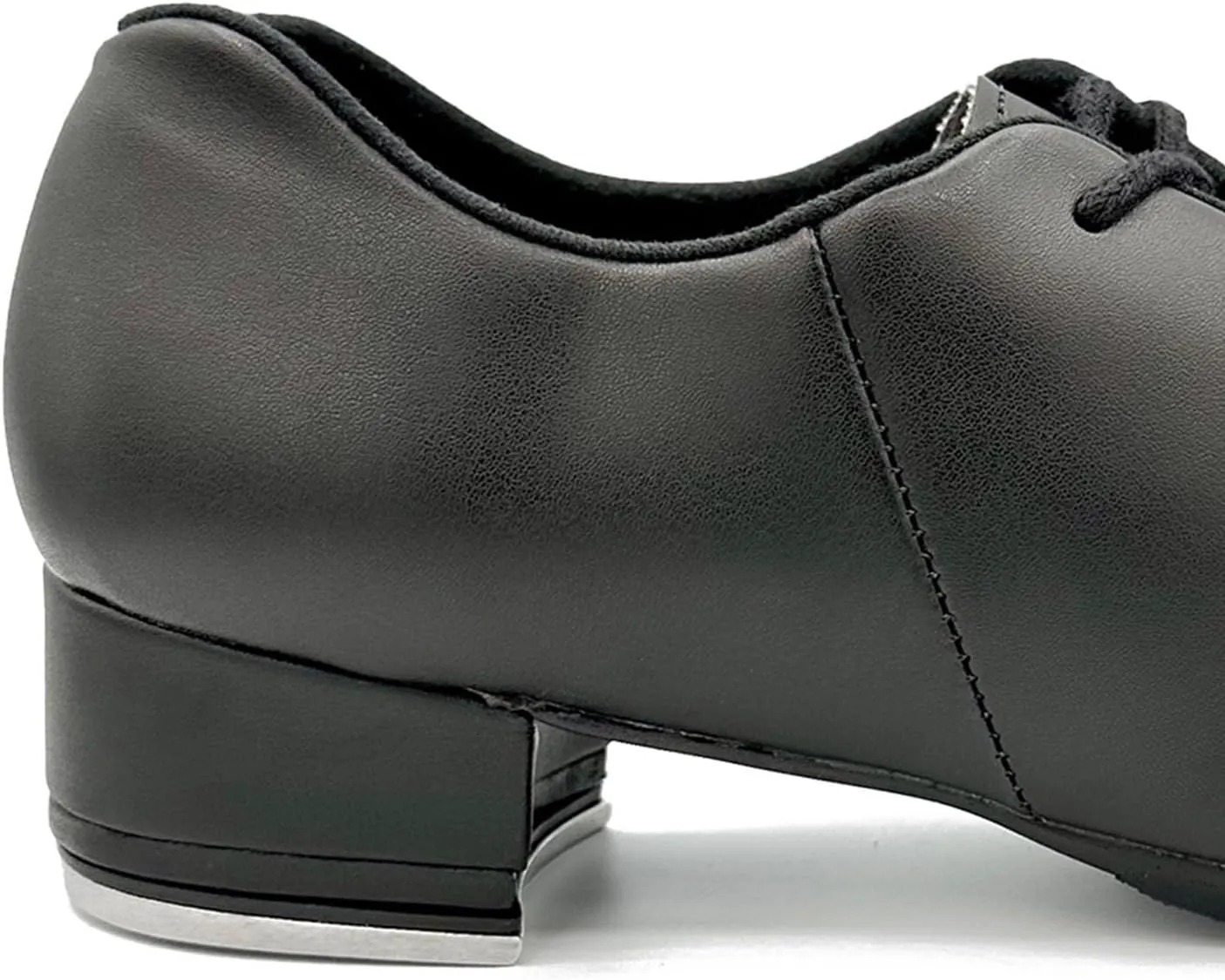 Adult Man-Made Leather Tap Shoe with Notched Heel