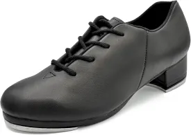 Adult Man-Made Leather Tap Shoe with Notched Heel