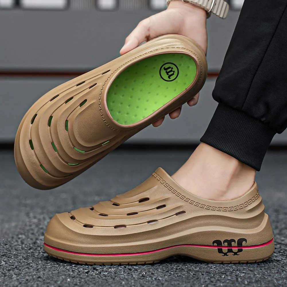 Armadillo Chef Shoes Men Lightweight Non-Slip Oil Waterproof Armadillo Clogs Women Nursing Work Shoes with Arch Support
