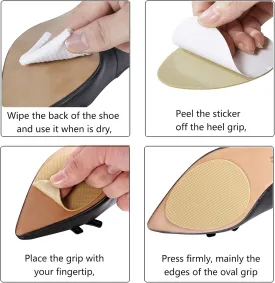Ashoesert's Shoe Sole Protector for Heels,Shoe Grips on Bottom of Shoes, Anti Slip Shoe Grips,Non Slip Shoe Pads,Non Slip Pads for Shoes, Shoe Gummies for Heels