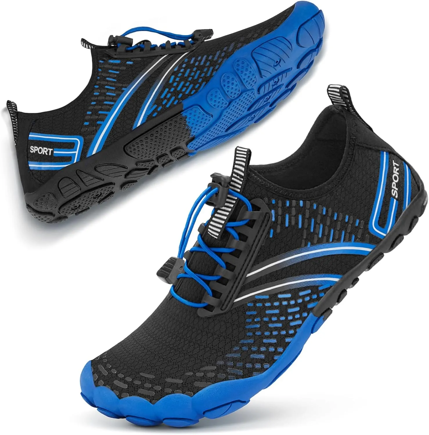 ATHMILE Hiking Barefoot Water Shoes for Women Men Beach Swim Aqua Pool River Quick Dry Athletic Wide Toe Outdoor Sport Kayaking Boating Rock Climbing Yoga Lake