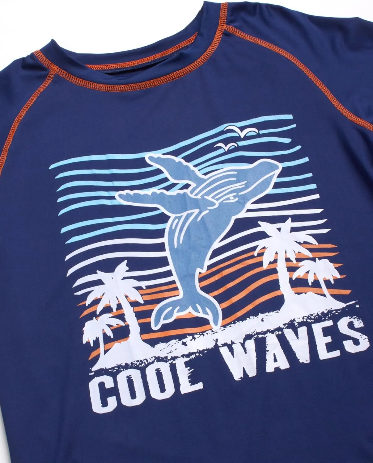 Boys Swim Set - 3 Piece Toddler Swim Trunks Boys Rash Guard Long Sleeve and Short Sleeve Kids Swimwear (2T-7)