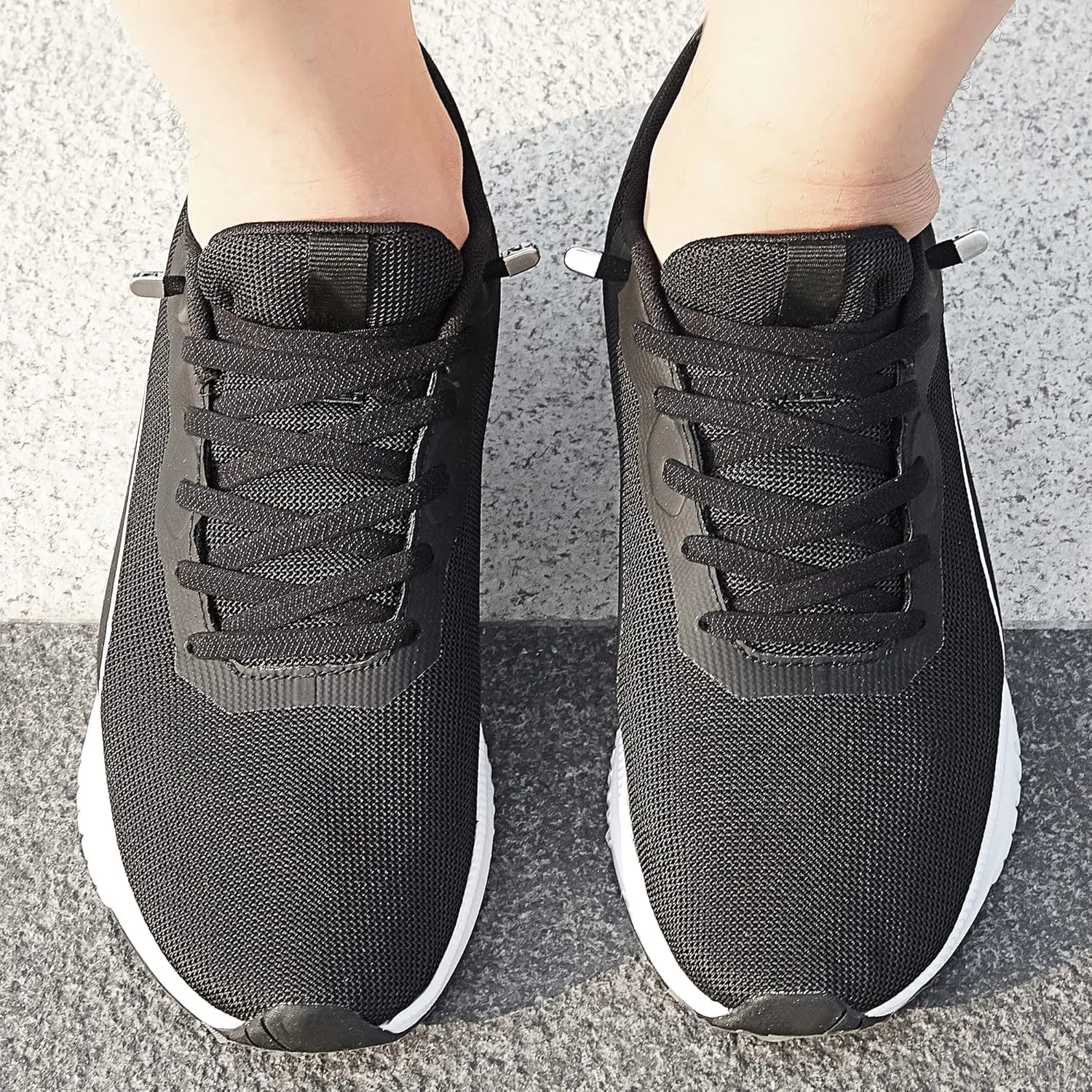 Elastic Shoe Laces for Kids and Adults, Tieless Shoelaces for Sneakers, No Tie Shoe Laces