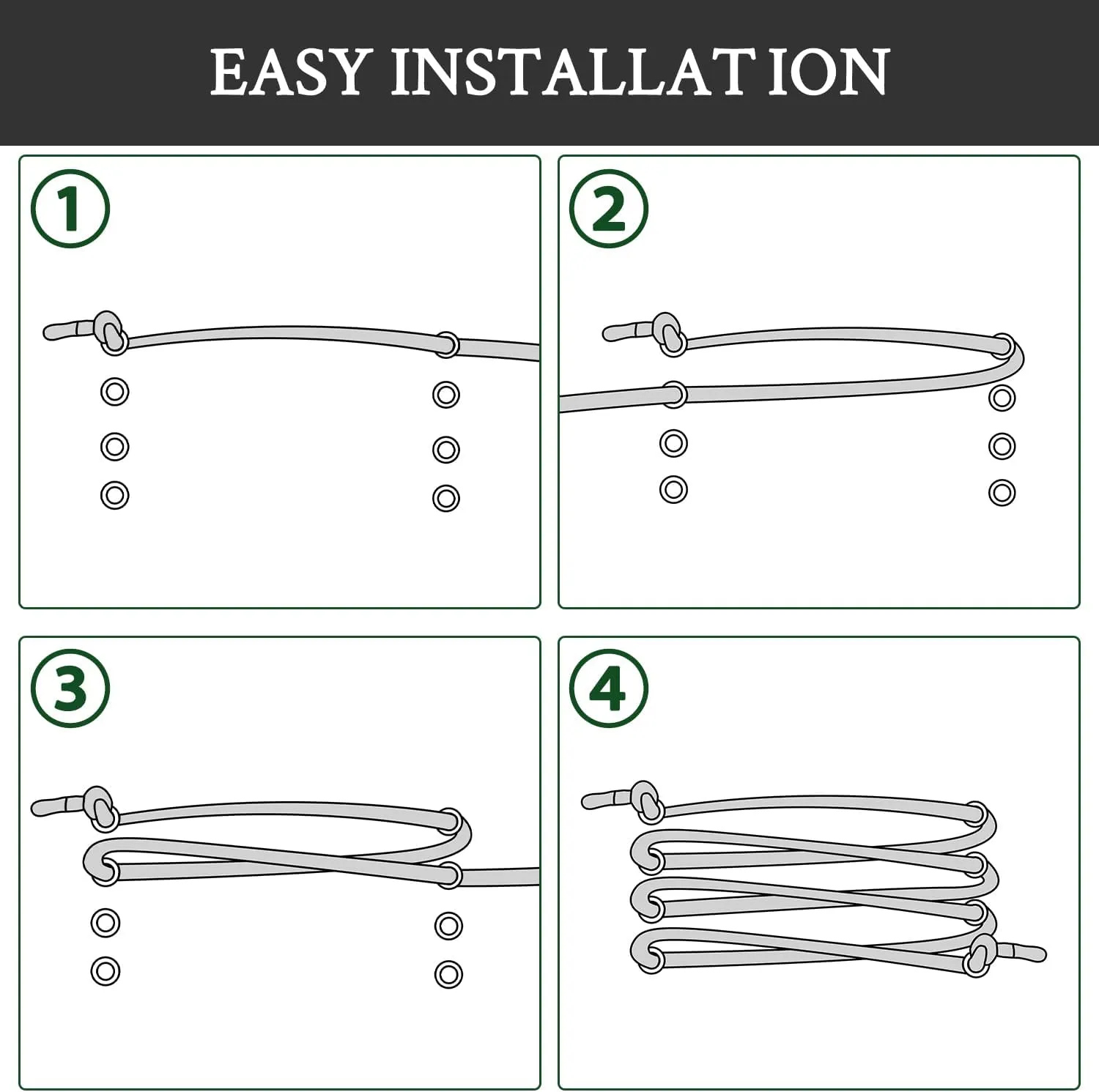 Elastic Shoelaces for ON Cloud 5 & 6 No Tie Replacements Shoes Laces Stretchy Bungee Running Training