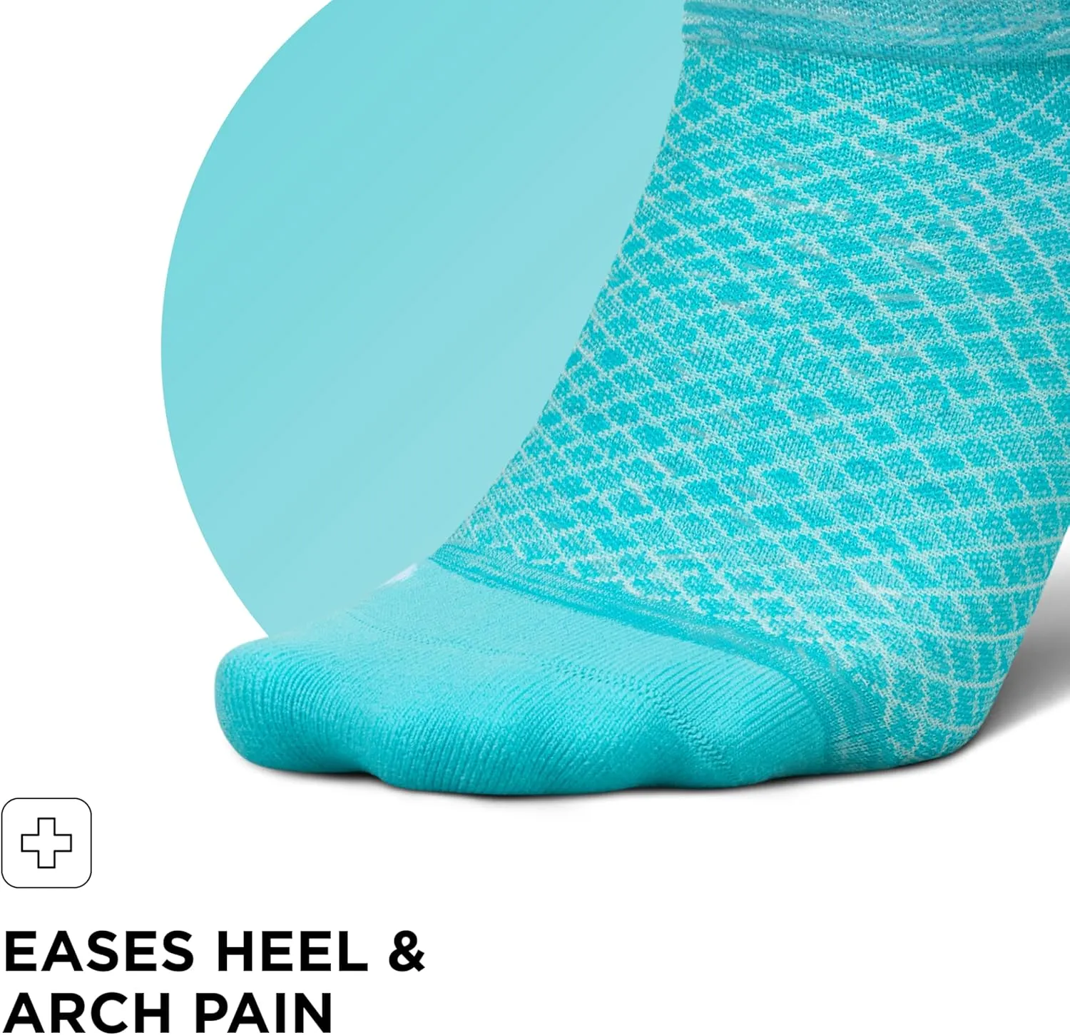 Feetures Plantar Fasciitis Relief Sock Light Cushion No Show Tab - Targeted Compression Sock for Women & Men