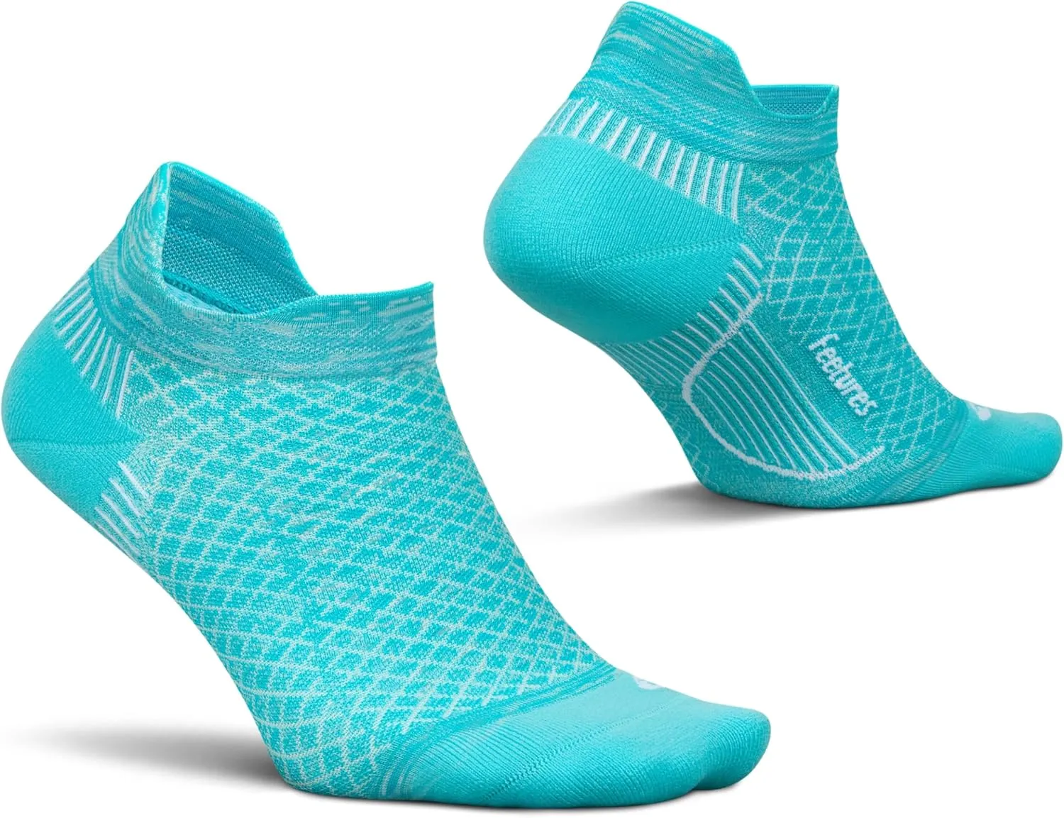 Feetures Plantar Fasciitis Relief Sock Light Cushion No Show Tab - Targeted Compression Sock for Women & Men