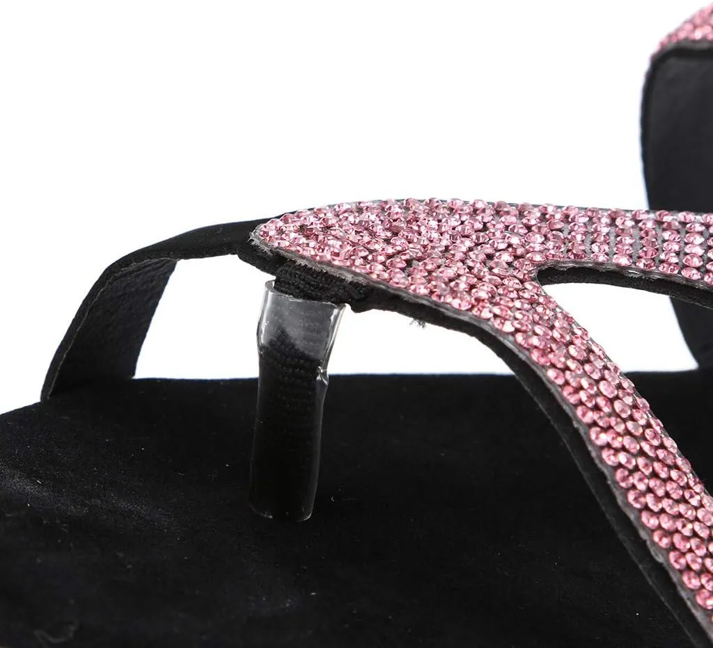 Flip Flops for Women Beach Summer Thong Flat Sandals Rhinestone Dressy Casual Slides Comfortable Walking Slippers