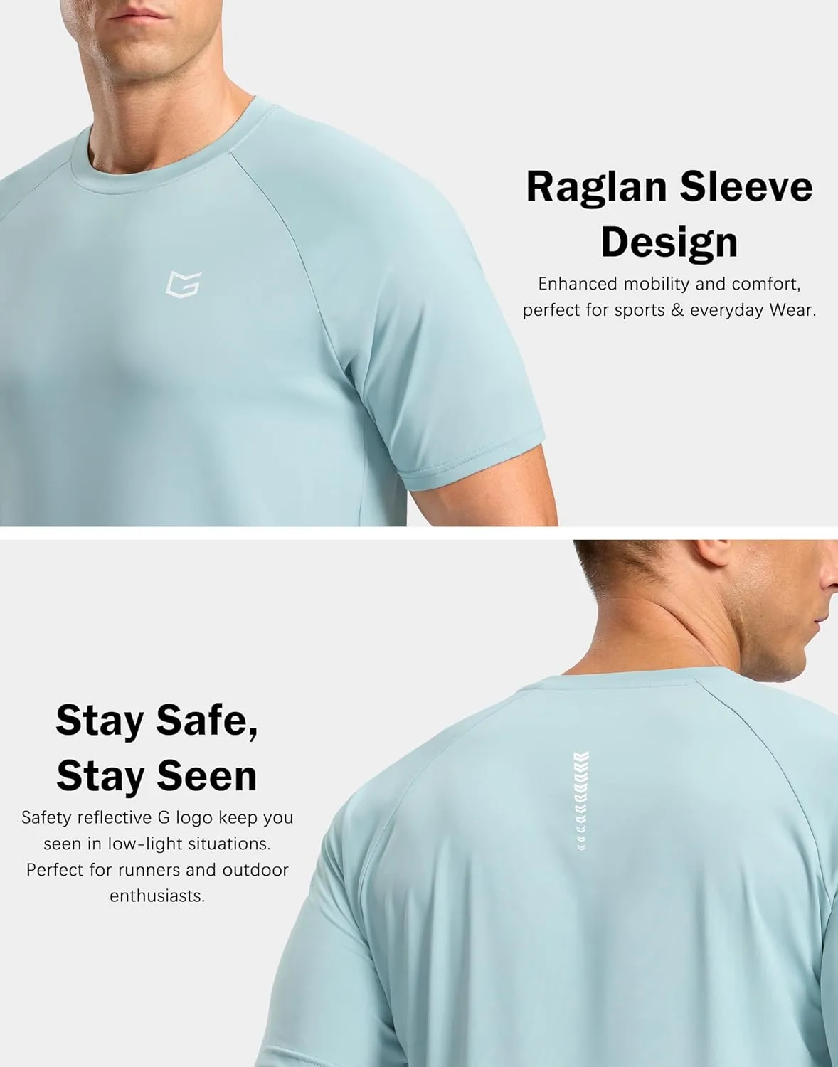 G Gradual Men's Workout Athletic T-Shirts Moisture Wicking Cooling Running Shirts Short Sleeve Performance Tee for Gym Tennis