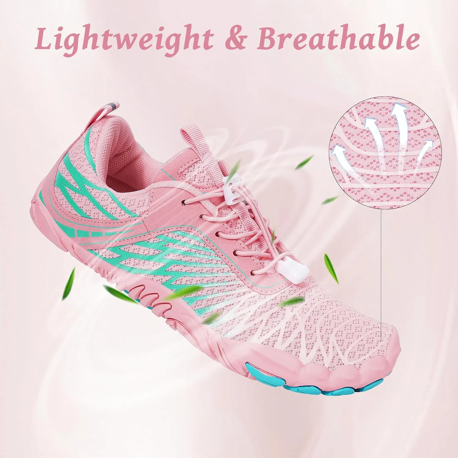 Hike Barefoot Shoes, Pro Barefoot Shoes Women Men Footwear, Athletic Hiking Minimalist Water Shoe Breathable Quick Dry Zero Drop Trail Running Shoe with Non-Slip Sole & Wide Toe Box