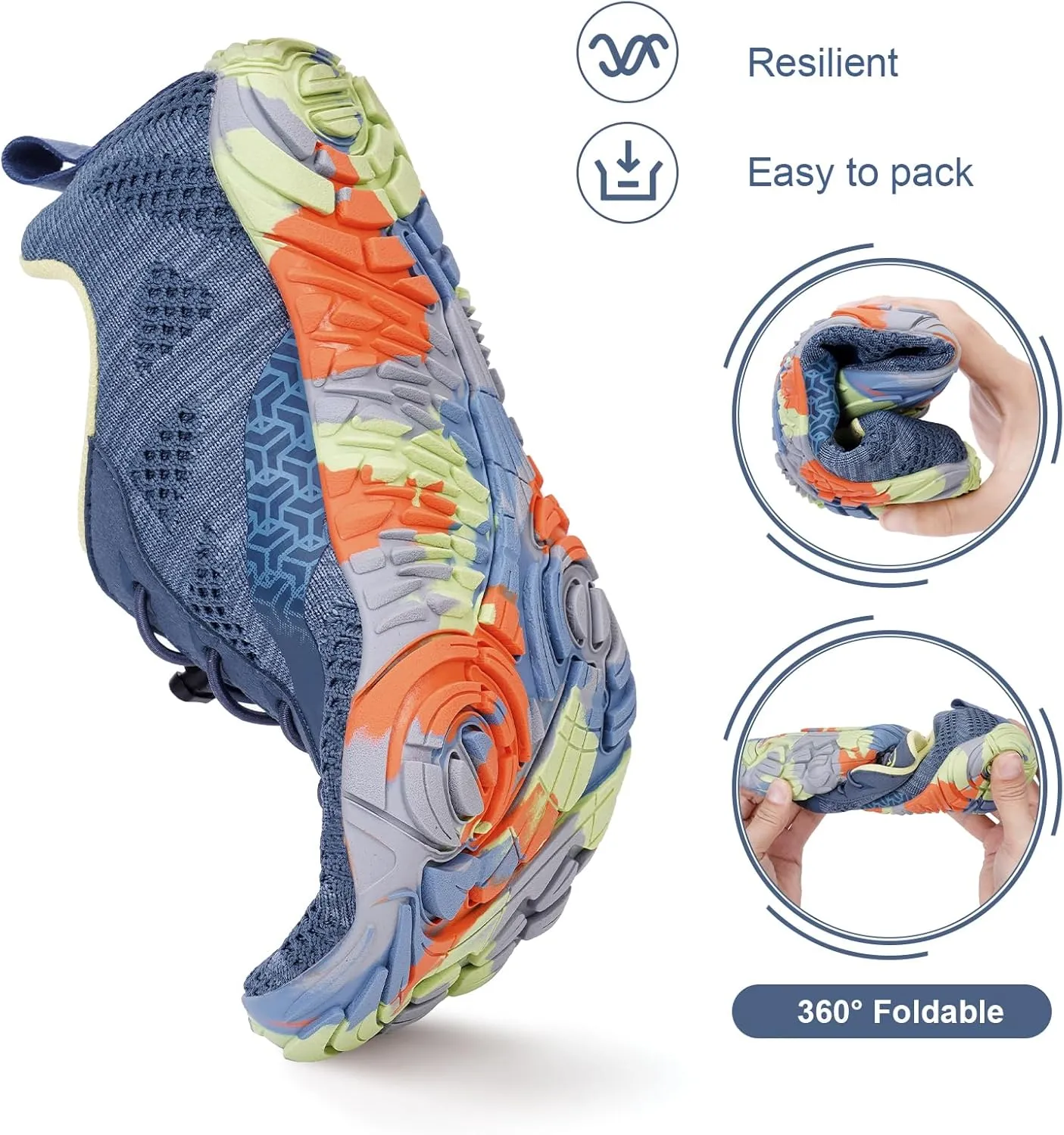 Hike Barefoot Shoes, Pro Barefoot Shoes Women Men Footwear, Athletic Hiking Minimalist Water Shoe Breathable Quick Dry Zero Drop Trail Running Shoe with Non-Slip Sole & Wide Toe Box