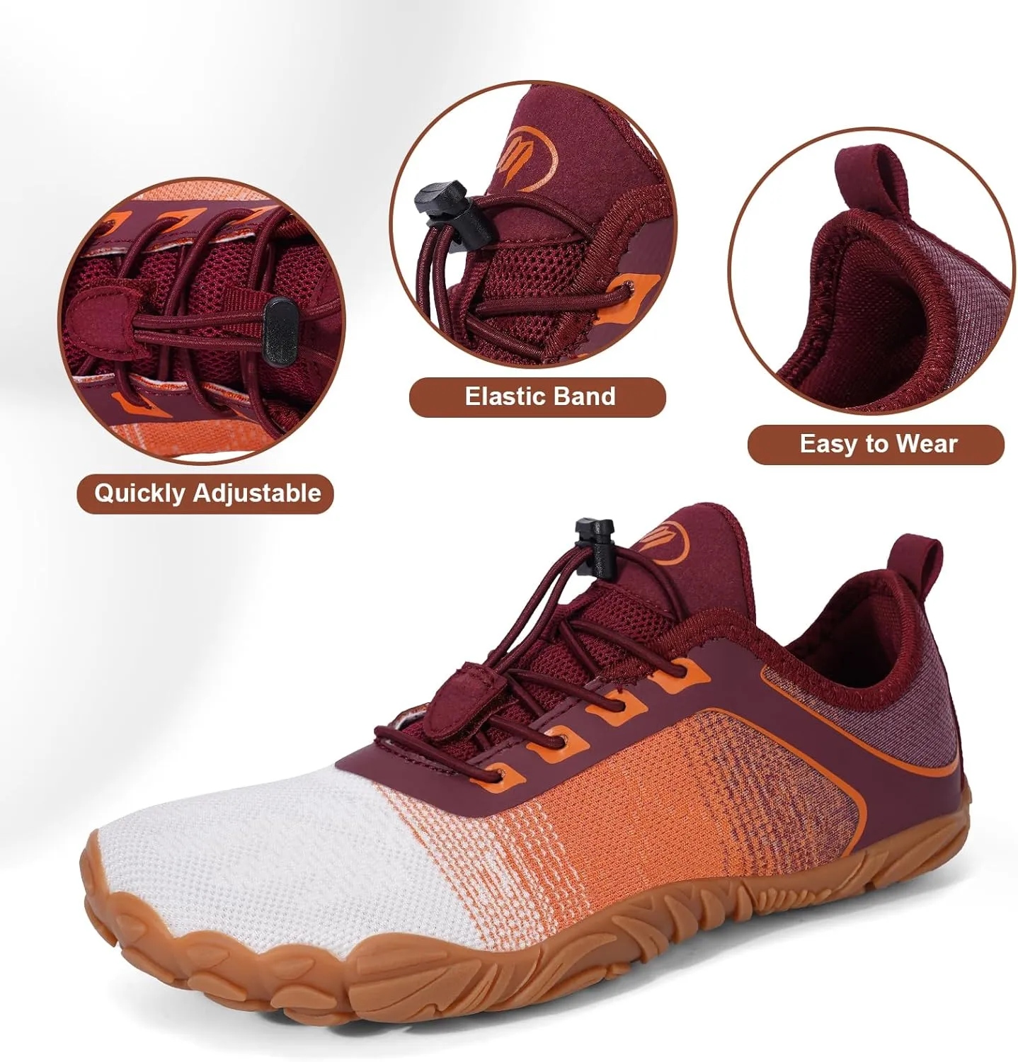 Hike Barefoot Shoes Women Men Footwear Minimalist Healthy Wide Toe Box Zero Drop Non-Slip Grounding Shoes for Walking Gym Workout Trail Running Grounded Footwear