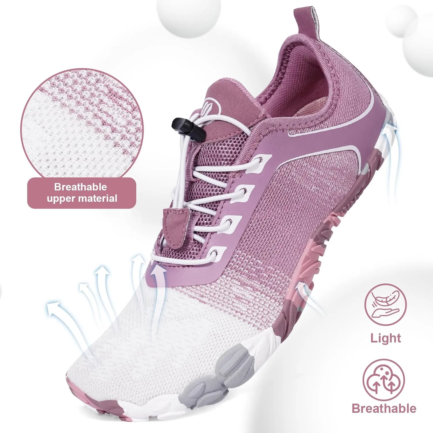 Hike Barefoot Shoes Women Men Footwear Minimalist Healthy Wide Toe Box Zero Drop Non-Slip Grounding Shoes for Walking Gym Workout Trail Running Grounded Footwear