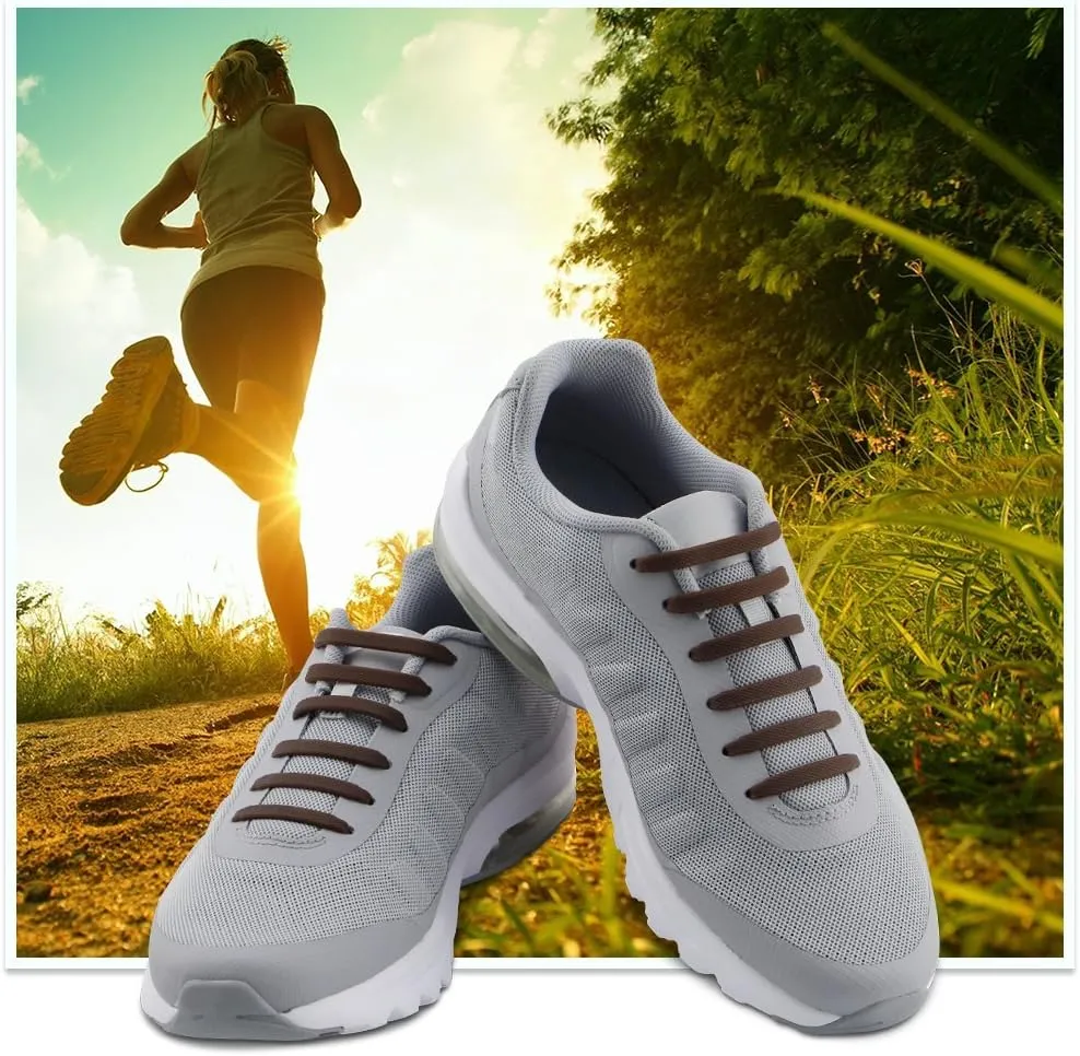 HOMAR No Tie Shoelaces for Kids and Adults Stretch Silicone Elastic No Tie Shoe Laces