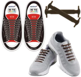 HOMAR No Tie Shoelaces for Kids and Adults Stretch Silicone Elastic No Tie Shoe Laces