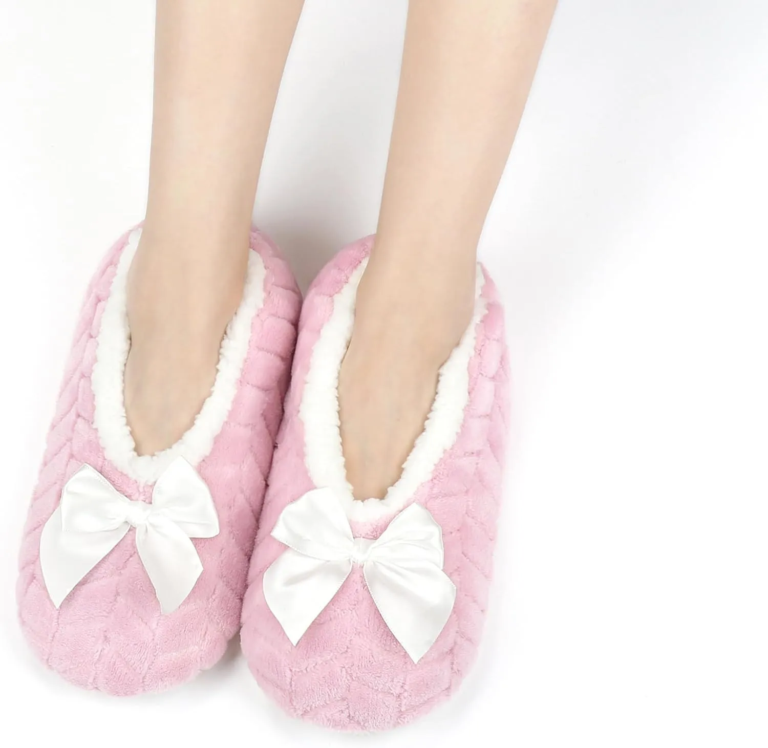 Keyela Womens Cozy&Warm Slipper Socks with Grippers-House Socks
