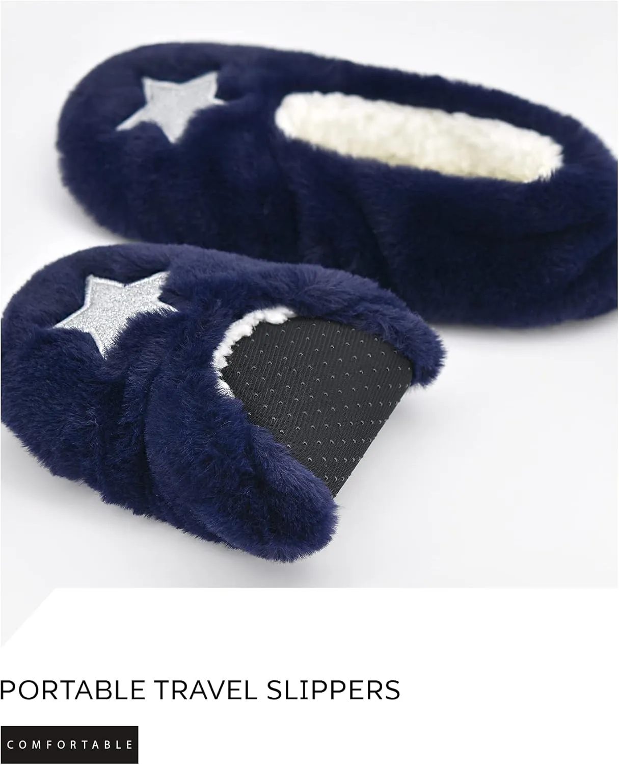 Keyela Womens Cozy&Warm Slipper Socks with Grippers-House Socks