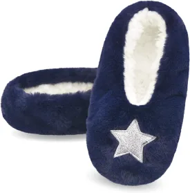 Keyela Womens Cozy&Warm Slipper Socks with Grippers-House Socks