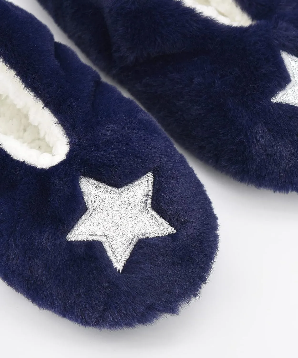 Keyela Womens Cozy&Warm Slipper Socks with Grippers-House Socks