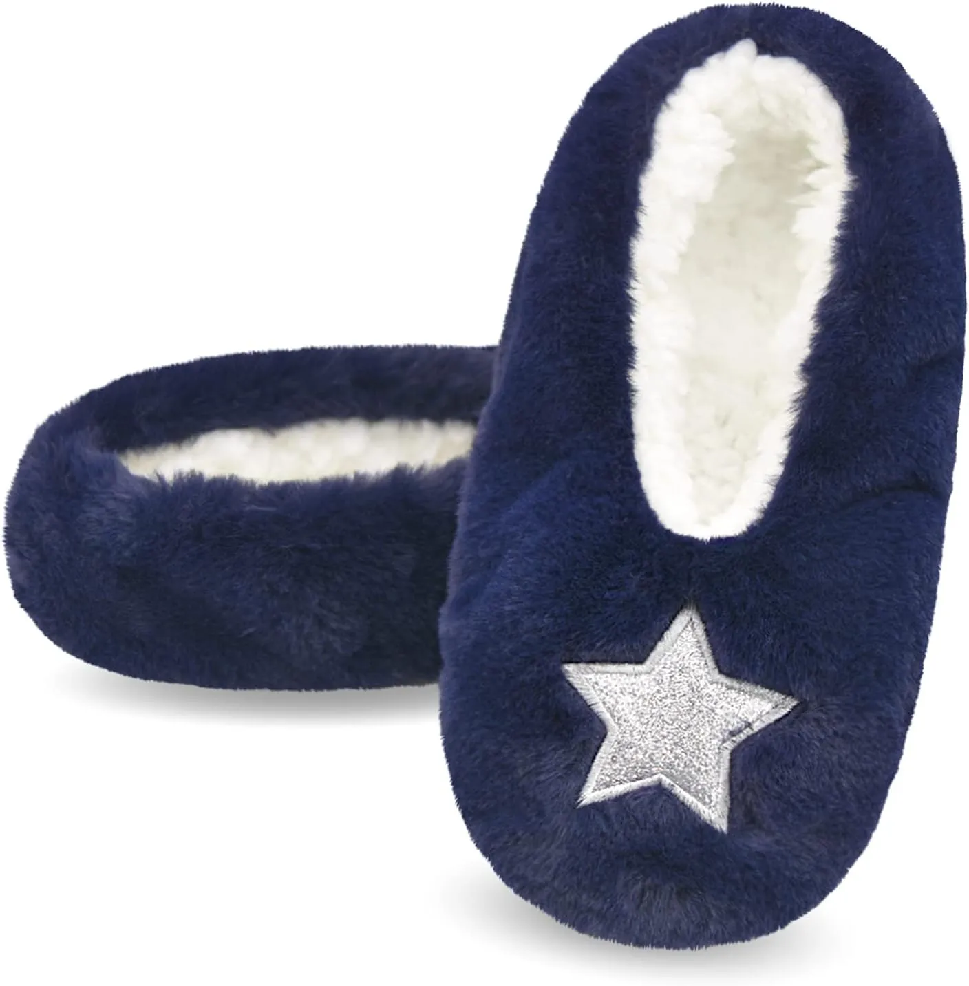 Keyela Womens Cozy&Warm Slipper Socks with Grippers-House Socks