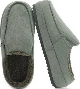 KuaiLu Womens Clog Slippers Cozy Warm Plush Lined With Suede Faux Fur House ladies Bedroom Slippers Comfortable Memory Foam Slip-on Womans Home Shoes Indoor Outdoor Thick Hard Sole
