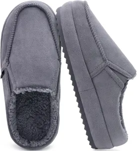 KuaiLu Womens Clog Slippers Cozy Warm Plush Lined With Suede Faux Fur House ladies Bedroom Slippers Comfortable Memory Foam Slip-on Womans Home Shoes Indoor Outdoor Thick Hard Sole