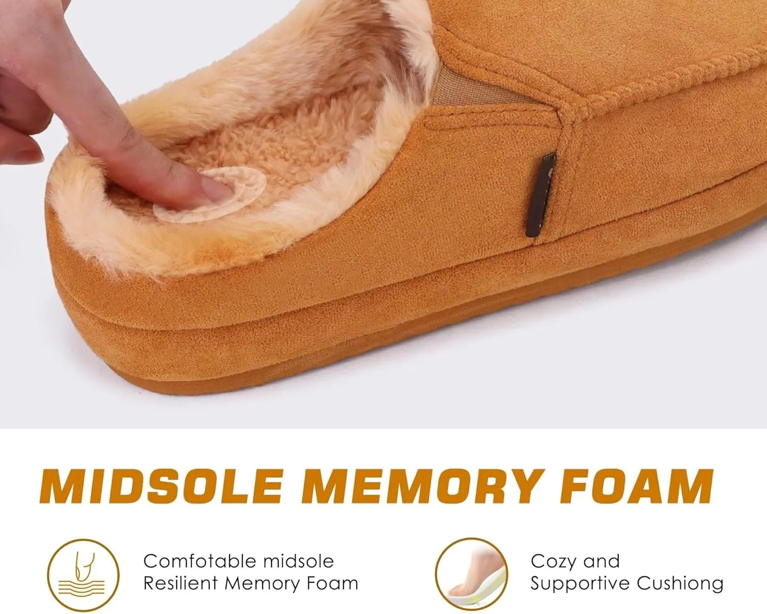 KuaiLu Womens Clog Slippers Cozy Warm Plush Lined With Suede Faux Fur House ladies Bedroom Slippers Comfortable Memory Foam Slip-on Womans Home Shoes Indoor Outdoor Thick Hard Sole