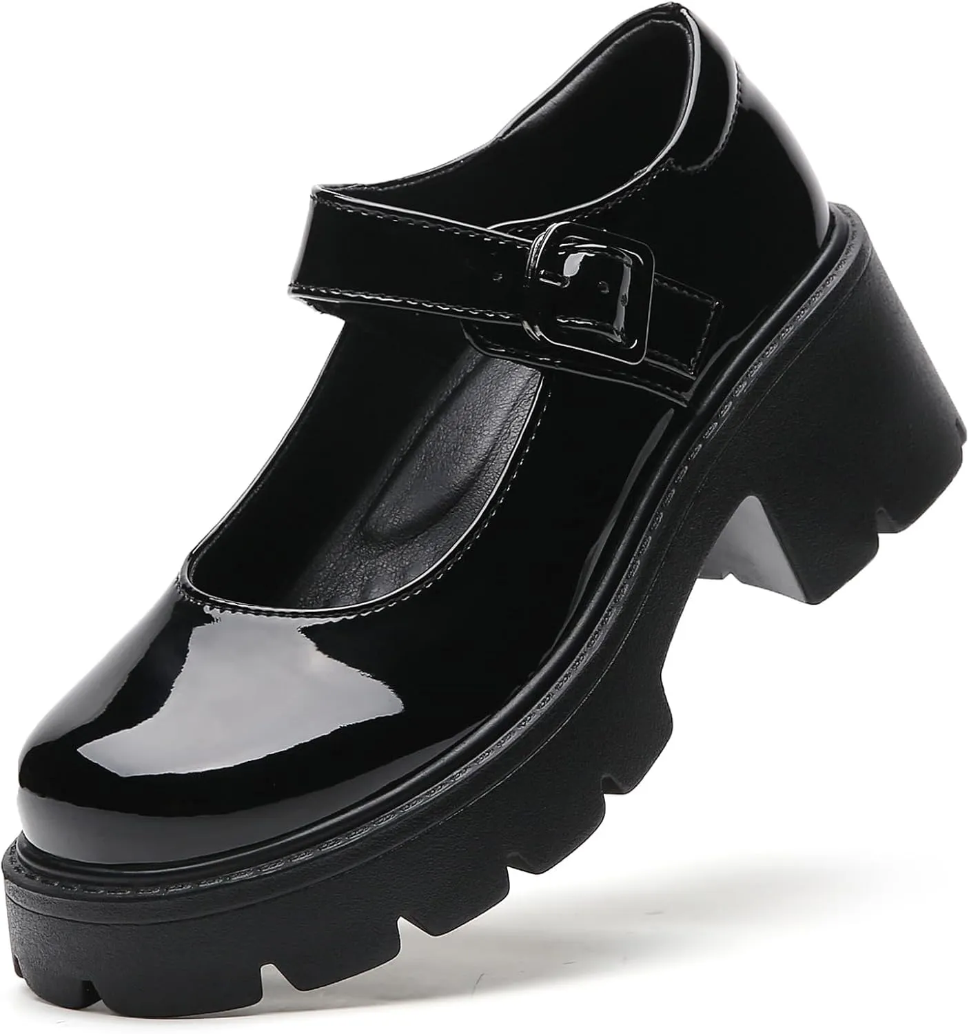 Mary Jane Shoes Women Platform Mary Janes for Women Round Toe Chunky Heels Women's Pumps Fashion Classic Comfortable Dressy Business Casual Shoes Dress Shoes