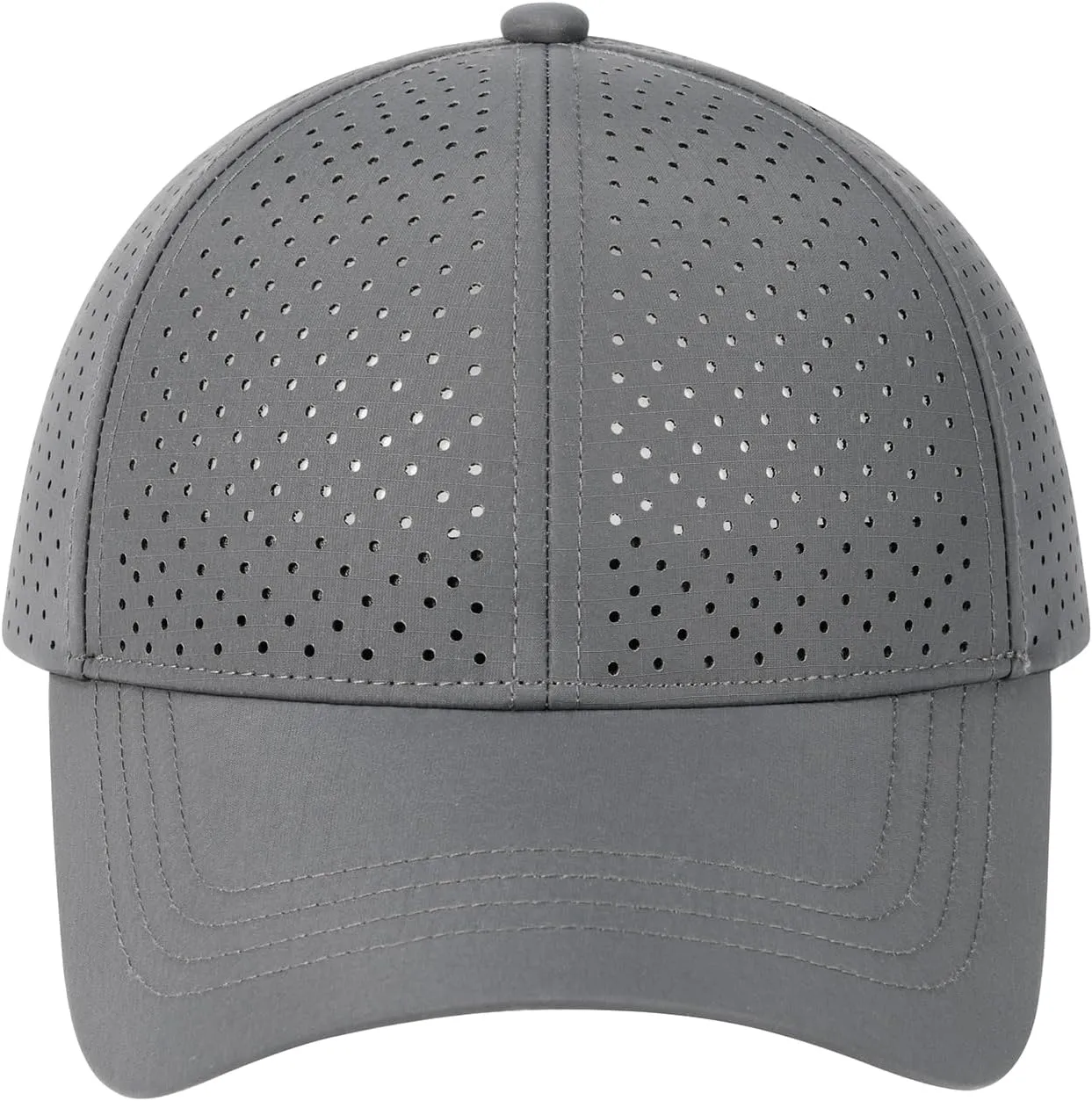 Men Summer Adjustable Performance Hat Breathable Snapback Laser Perforated Mesh Baseball Cap