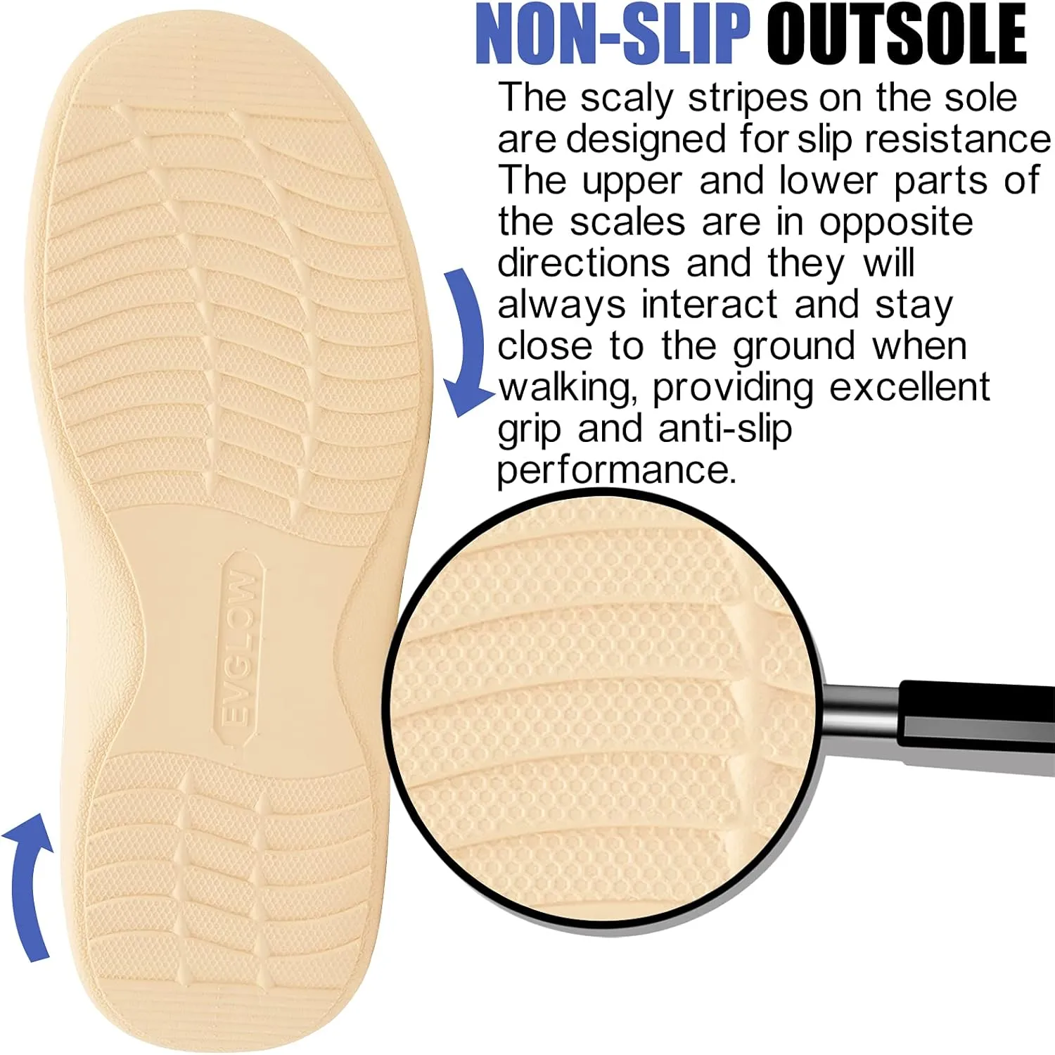 Mens Adjustable Orthopedic Slippers Shoe for Plantar Fasciitis & Foot Pain Relief with Arch Support Christmas