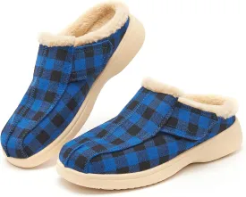 Mens Adjustable Orthopedic Slippers Shoe for Plantar Fasciitis & Foot Pain Relief with Arch Support Christmas