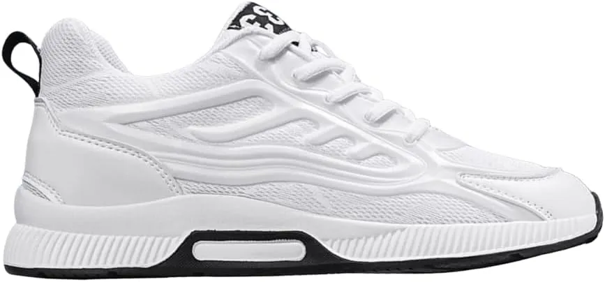 Mens Elevator Sneakers - Fashion Lightweight & Breathable Sneakers, Invisible Height Increasing Lace-Up Sports Shoes