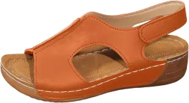 Orthopedic Sandals for Women Comfort Arch Support Wedge Sandals Ankle Strap Slingback Platforms Slip On Summer Shoes