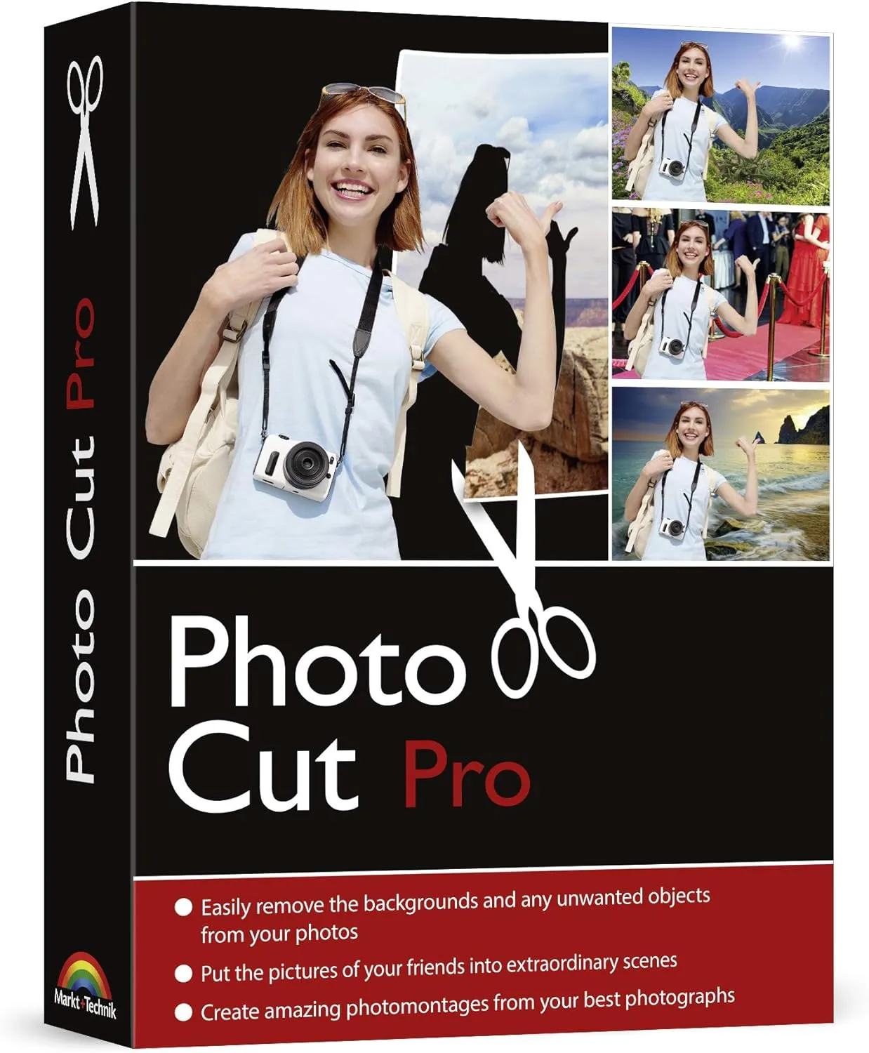 Photo Cut PRO for Windows 11, 10, 8.1, 7 - Edit, remove and change the backgrounds from your pictures easily - get rid of unwanted objects - make collages - apply filters and other effects
