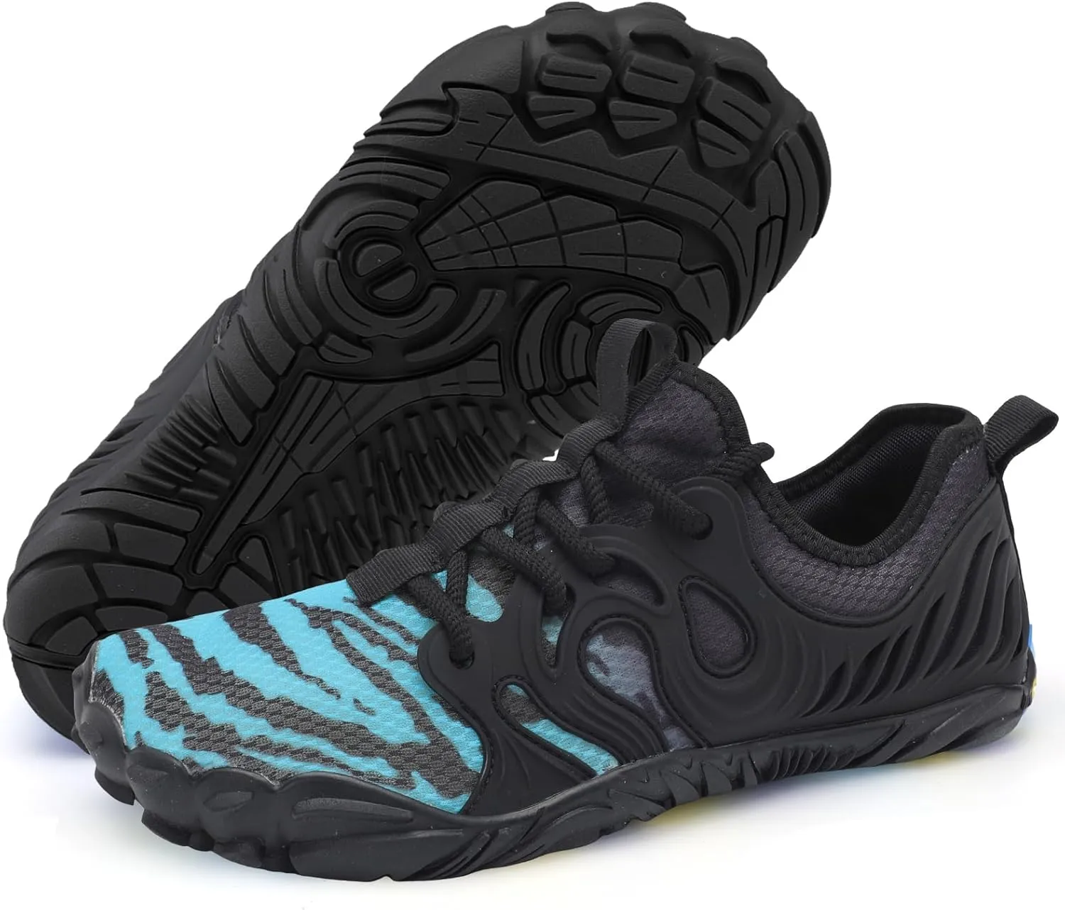 Scurtain Unisex Mens Womens Athletic Hiking Water Shoes Barefoot Aqua Shoes for Beach Swimming Hiking Boating Sailing