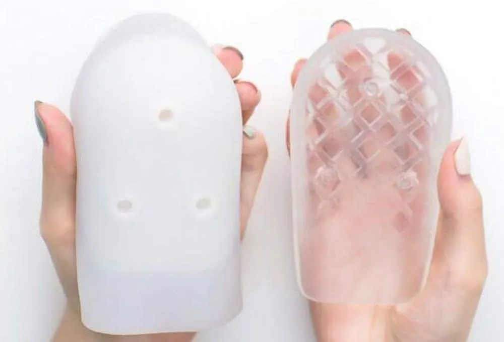 Silicone Invisible Height Increase Socks for Insole Heel Cushions and Cups for Men (Thickness:4cm/1.57 inch)