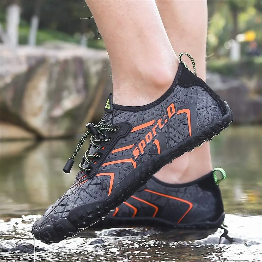 UBFEN Water Shoes Aqua Swim Shoes Mens Womens Beach Sports Quick Dry Barefoot for Boating Fishing Diving Surfing
