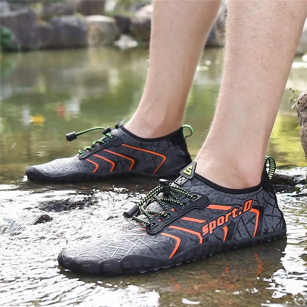 UBFEN Water Shoes Aqua Swim Shoes Mens Womens Beach Sports Quick Dry Barefoot for Boating Fishing Diving Surfing
