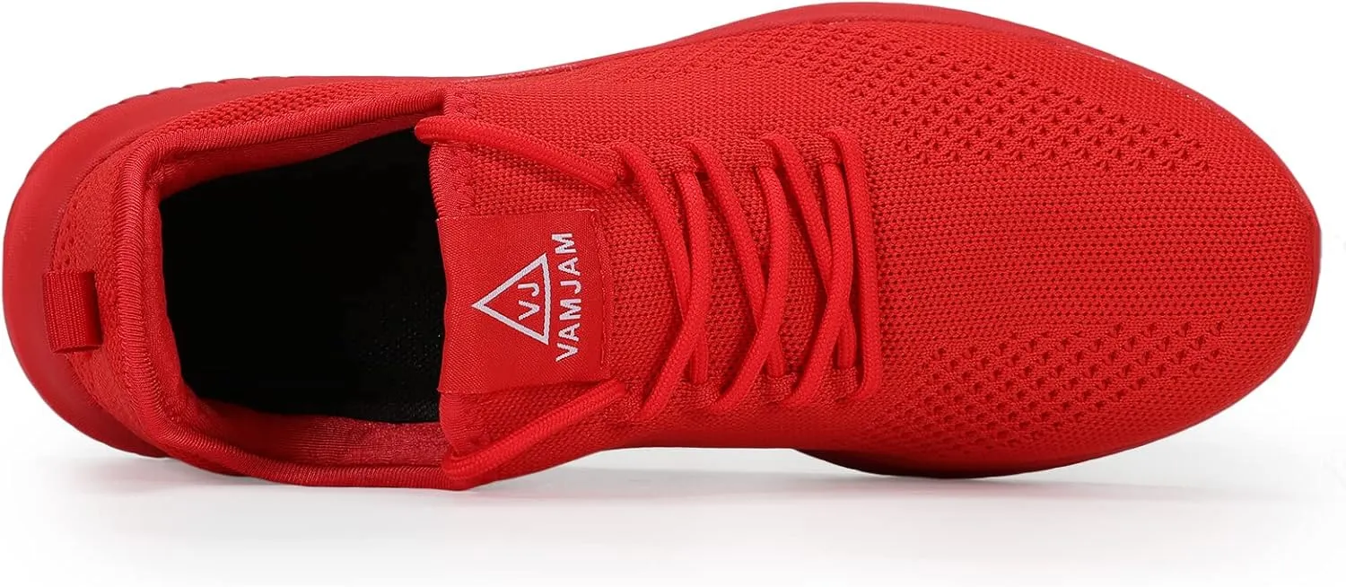 VAMJAM Men's Running Shoes Ultra Lightweight Breathable Walking Shoes Non Slip Athletic Fashion Sneakers Mesh Workout Casual Sports Shoes