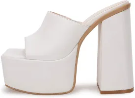 VETASTE Women's Platform Chunky Block Heels Sexy Open Toe High Heel Sandals