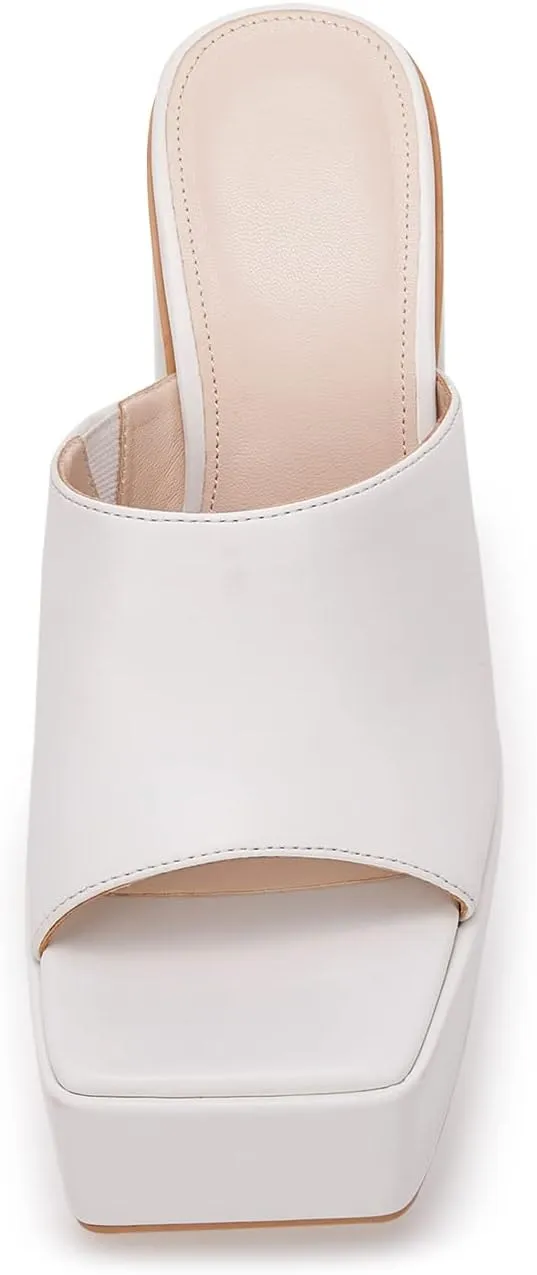 VETASTE Women's Platform Chunky Block Heels Sexy Open Toe High Heel Sandals