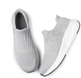 vibdiv Slip-in Walking Shoes Men Barefoot Sock Sneakers Flat Lightweight Casual Comfortable Breathable Laceless