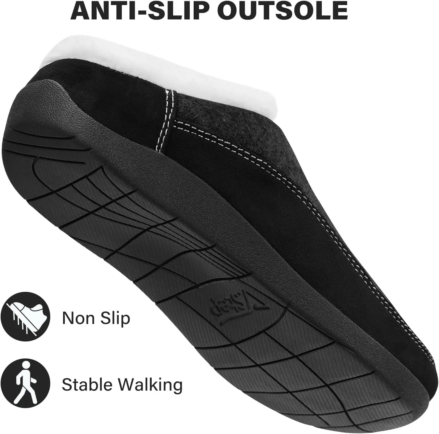 V.Step Orthopedic Slipper with Arch Support, Orthotic Slipper for Plantar Fasciitis Pain Relief, Men & Women Indoor/Outdoor Anti-Skid Shoe