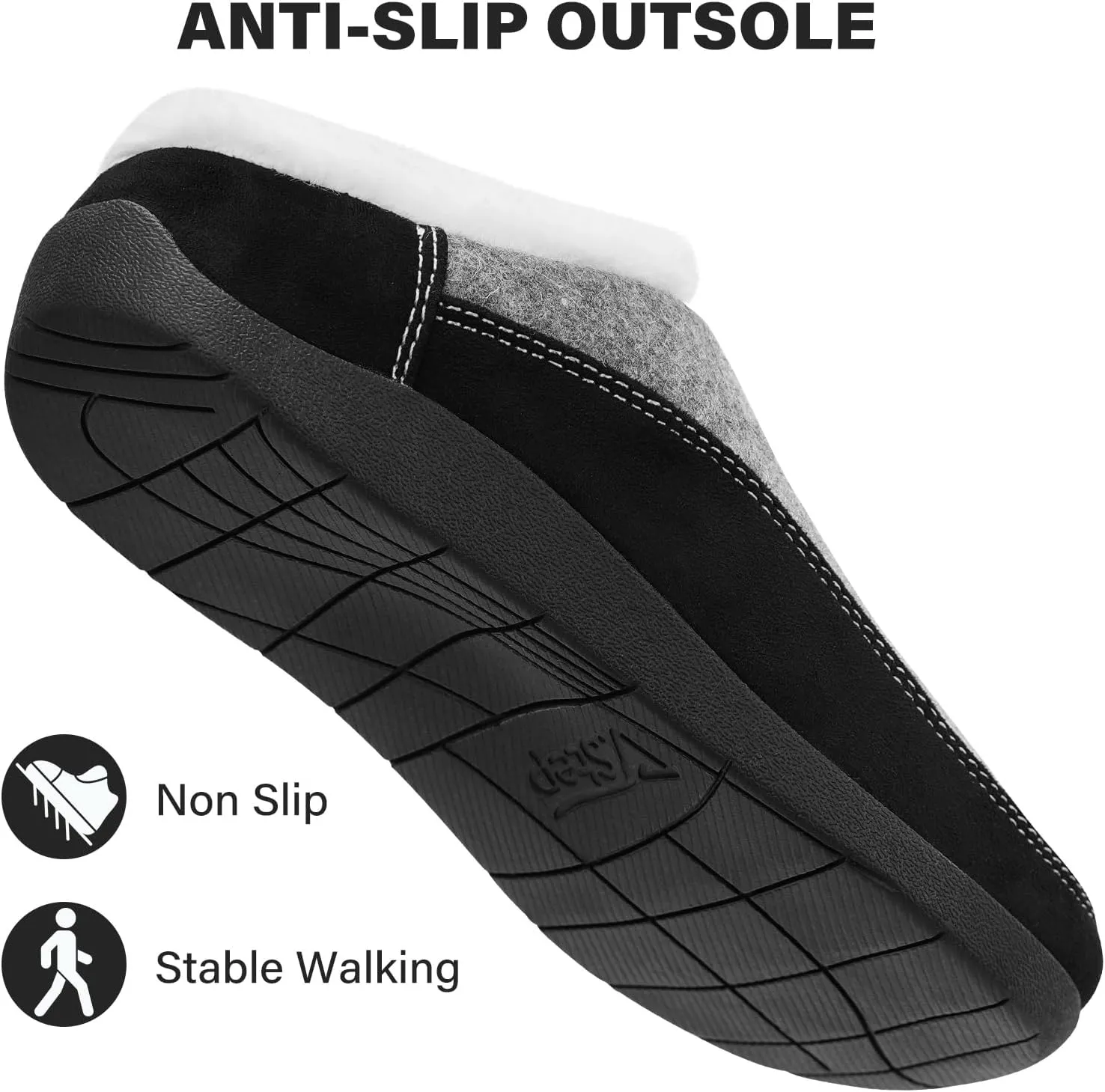 V.Step Orthopedic Slipper with Arch Support, Orthotic Slipper for Plantar Fasciitis Pain Relief, Men & Women Indoor/Outdoor Anti-Skid Shoe