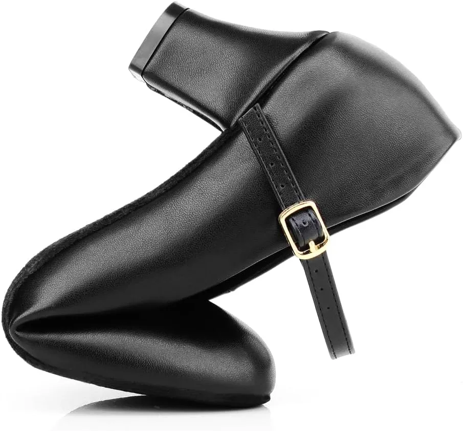 Women's Black Non-Slip Latin Salsa Dance Heels Ballroom Character Shoes Prom Dress Pumps