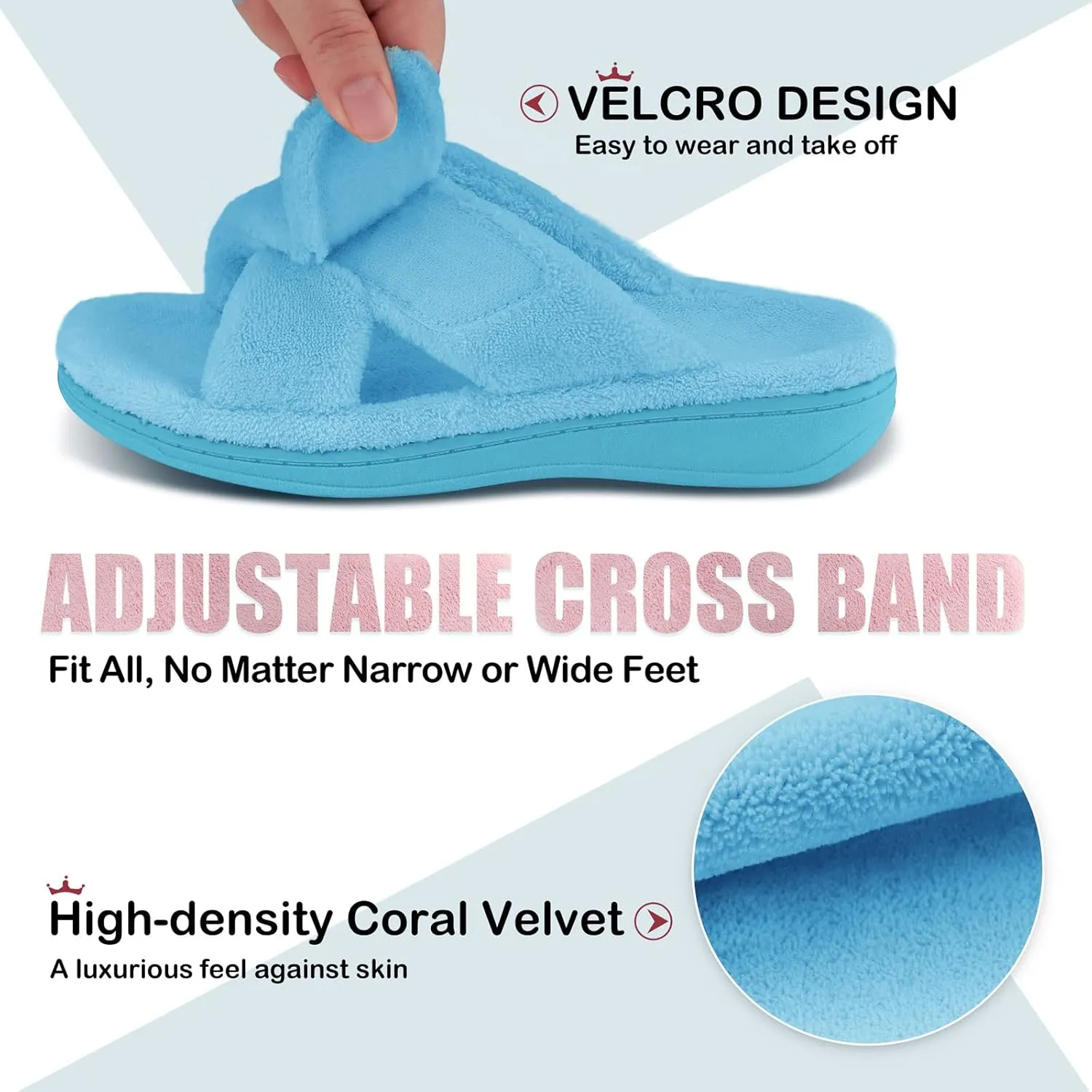 Women's Fuzzy Orthotic Arch Support Slippers Orthopedic Plantar Fasciitis Furry House Slide Slippers